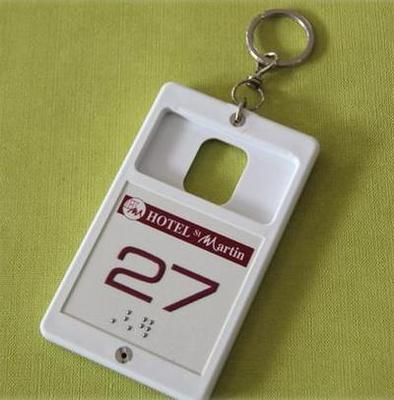 Braille-Schlüsselhalter Creo-Karte - Braille-Kartenhalter mit Halterung