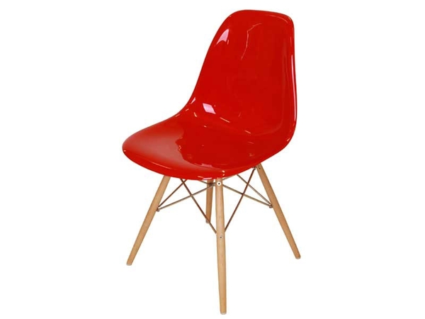 DSW Stuhl - Rot Glänzend