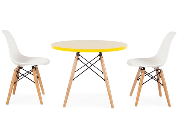 Eames Kinder Tisch - 2 DSW Stühle