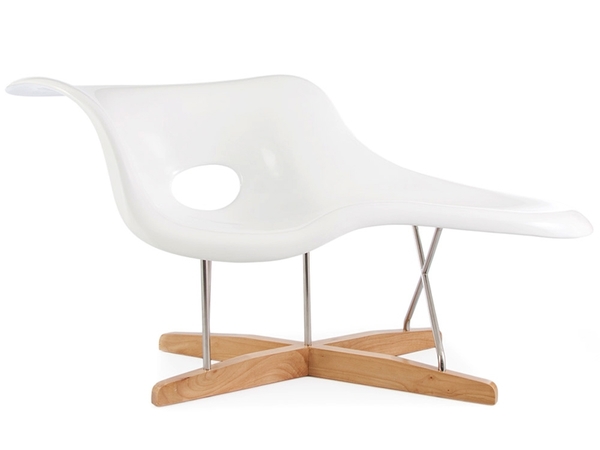 Eames La Chaise - Weiß