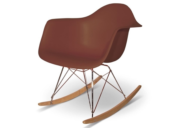 Eames Schaukelstuhl RAR- Braun