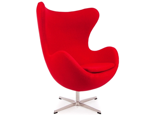 Egg Sessel Arne Jacobsen - Rot