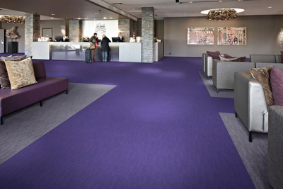 Flotex® von Forbo Flooring Systems, eine beflockte Textilbeschichtung für die Hotellerie