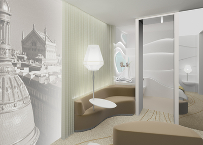 KLEIN® präsentiert auf dem Equip'Hôtel 2014 the Senses Room: ein Raum an der Spitze von Design und Luxus für Menschen mit Behinderungen