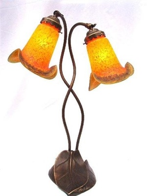 Lamp Nénuphar, 2 lange Strohtulpen ohne Glaspastenspitzen