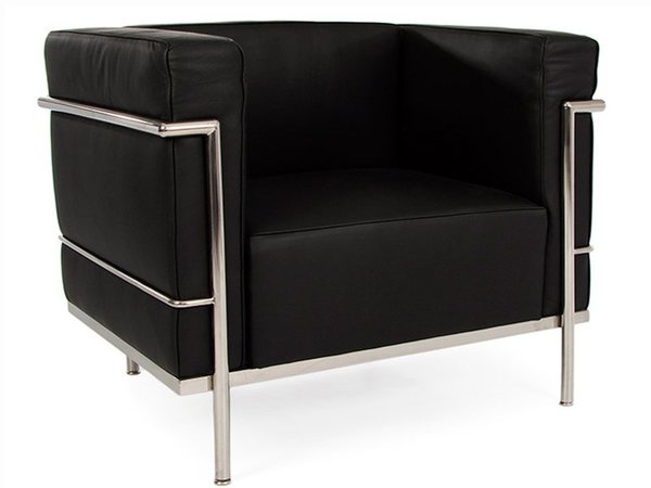 LC2 Sessel Breit Le Corbusier-Schwarz