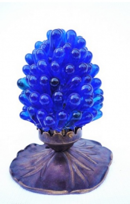 Nachttischlampe lotus grappe bleue - Lampen