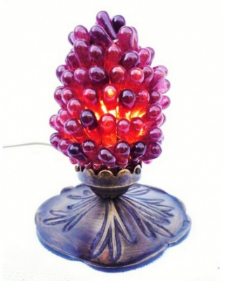 Nachttischlampe Lotus Traube Pflaume - Lampen