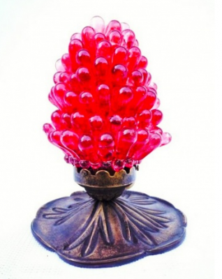 Nachttischlampen lotus grappe rouge - Lampen