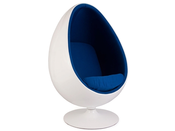 Ovaler Egg Sessel - Blau