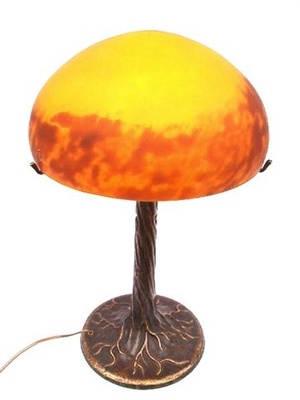 Pilzlampe Großes Modell Honig