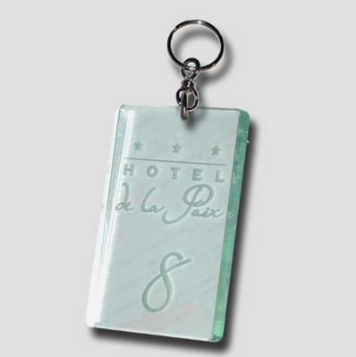 Schlüsselanhänger Créo-laz - Hotel Schlüsselring Imitation Glas