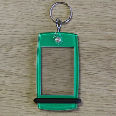 Schlüsselanhänger Mini Creoglass Farbe Grün X10