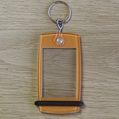 Schlüsselanhänger Mini Creoglass Farbe Orange X10