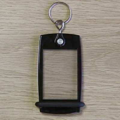 Schlüsselanhänger Mini Creoglass Farbe Schwarz Translucent X10