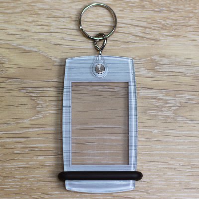 Schlüsselanhänger Mini Créoglass Texture Brushed Silver X10
